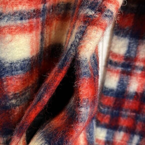 Madewell brushed plaid pullover top - Picture 4 of 5